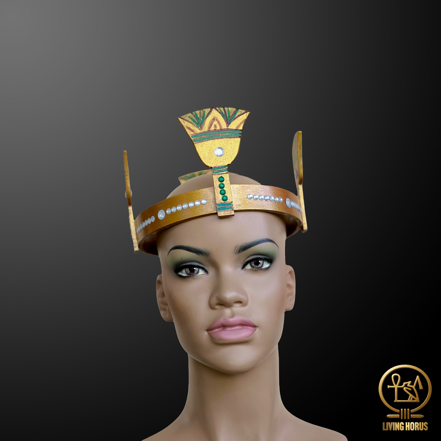 Ancient Egyptian Lotus Diadem Crown