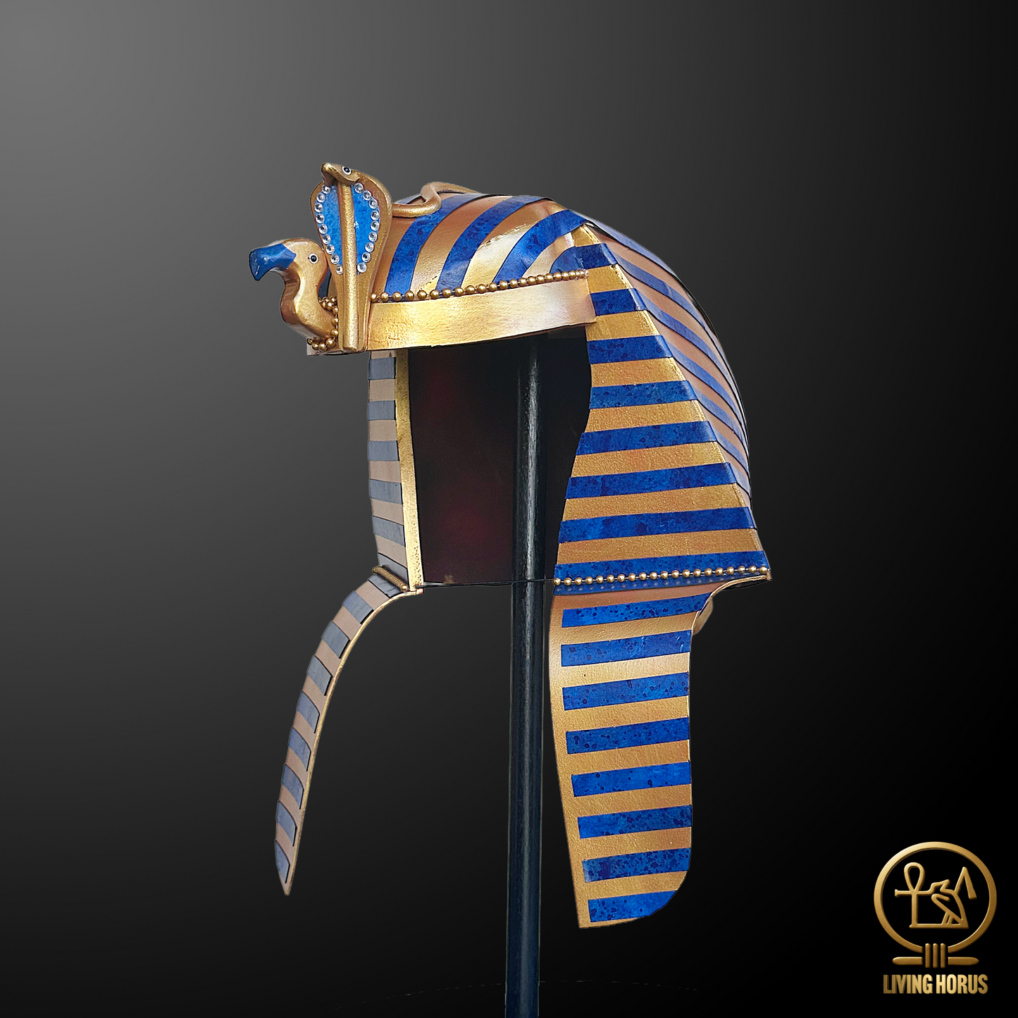 Ancient Egyptian Pharaoh Tutankhamun Crown Replica - Handcrafted Symbol of Royalty