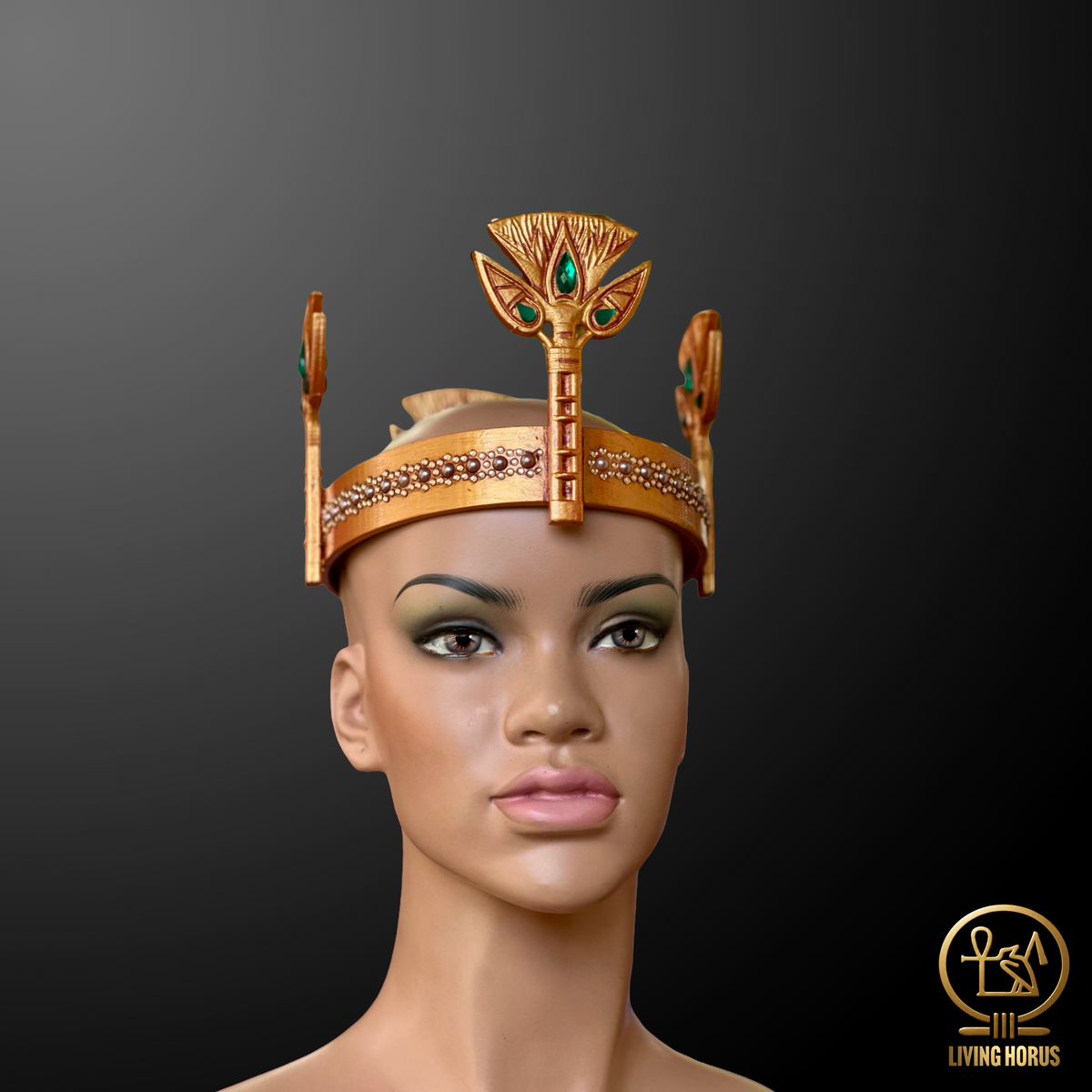 Ancient Egyptian Lotus Diadem Crown