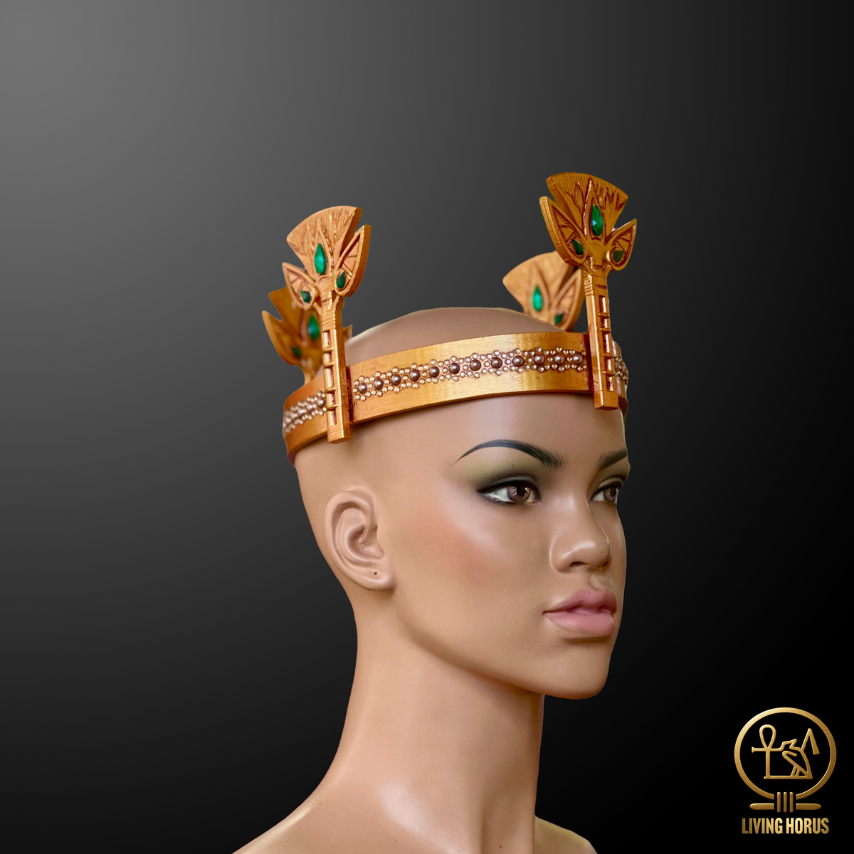 Ancient Egyptian Lotus Diadem Crown