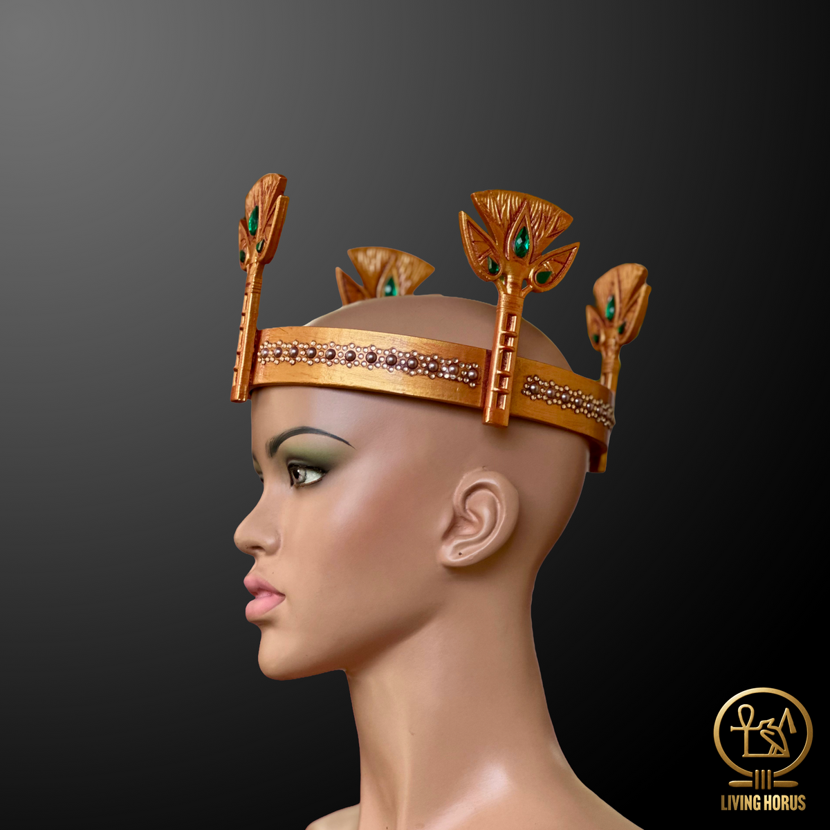 Ancient Egyptian Lotus Diadem Crown