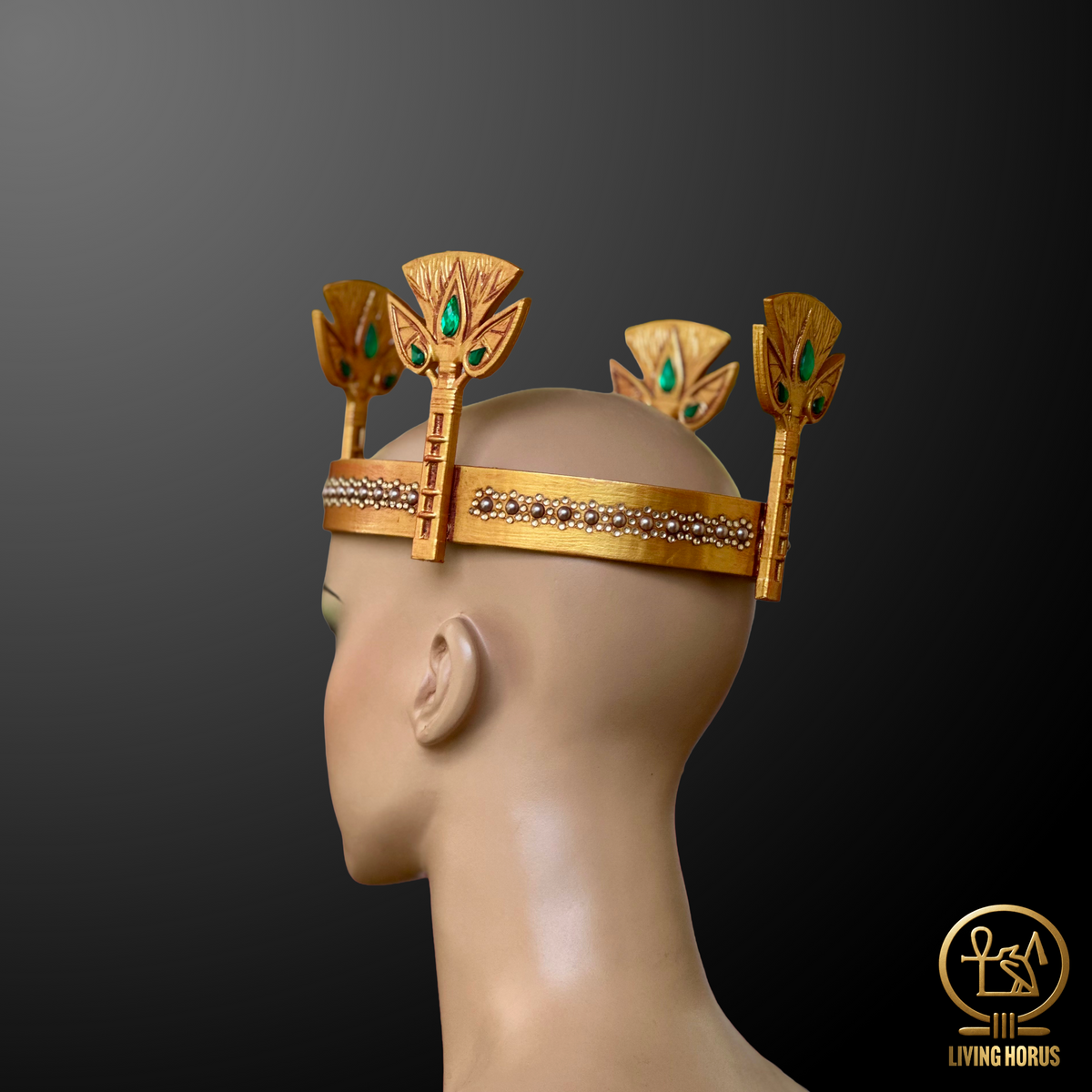 Ancient Egyptian Lotus Diadem Crown