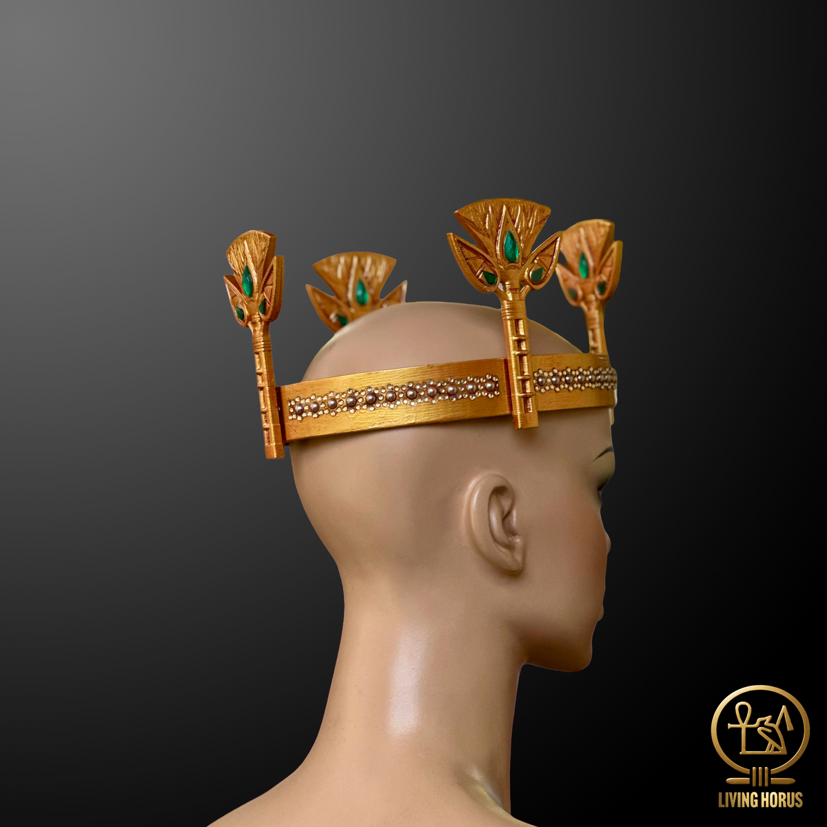Ancient Egyptian Lotus Diadem Crown