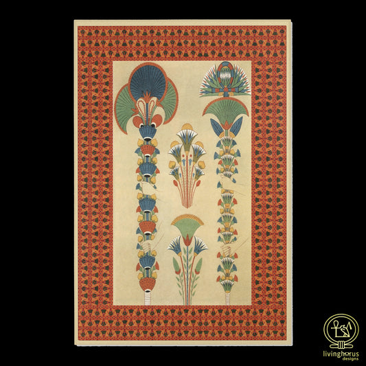 Unique Egyptian Floral Bouquet Meditation Rug