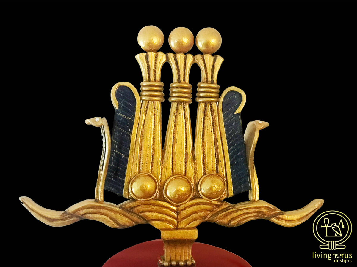 Ancient Egyptian Pharaoh Ptolemy Hemhem Crown – Living Horus Designs