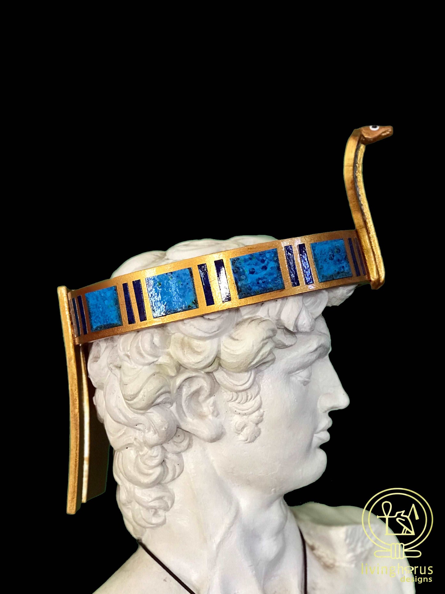 Ancient Egyptian Pharaoh Cobra Crown, headband.