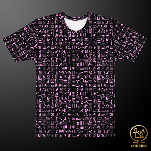 Pink/Black Hieroglyph Tee