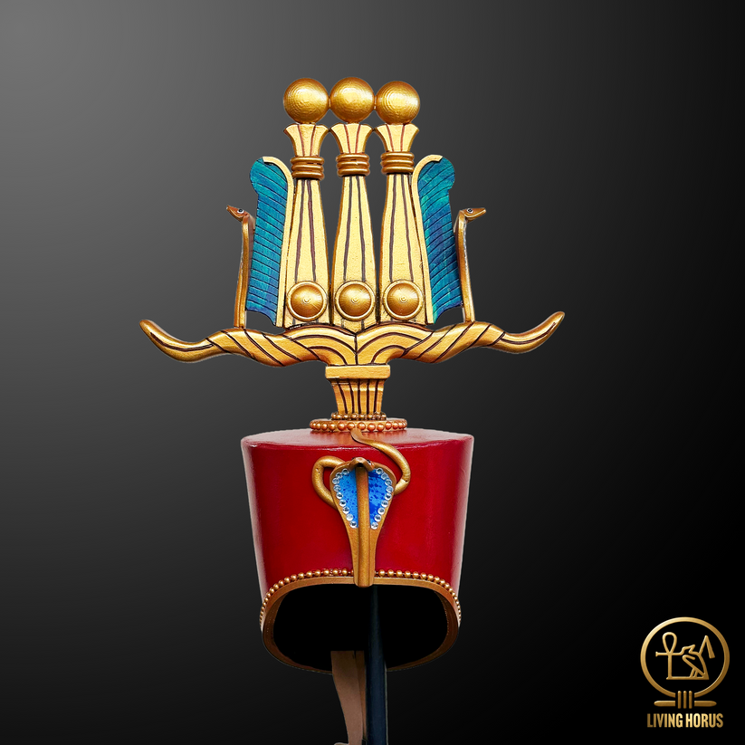 Ancient Egyptian Pharaoh Ptolemy Hemhem Crown – Living Horus Designs