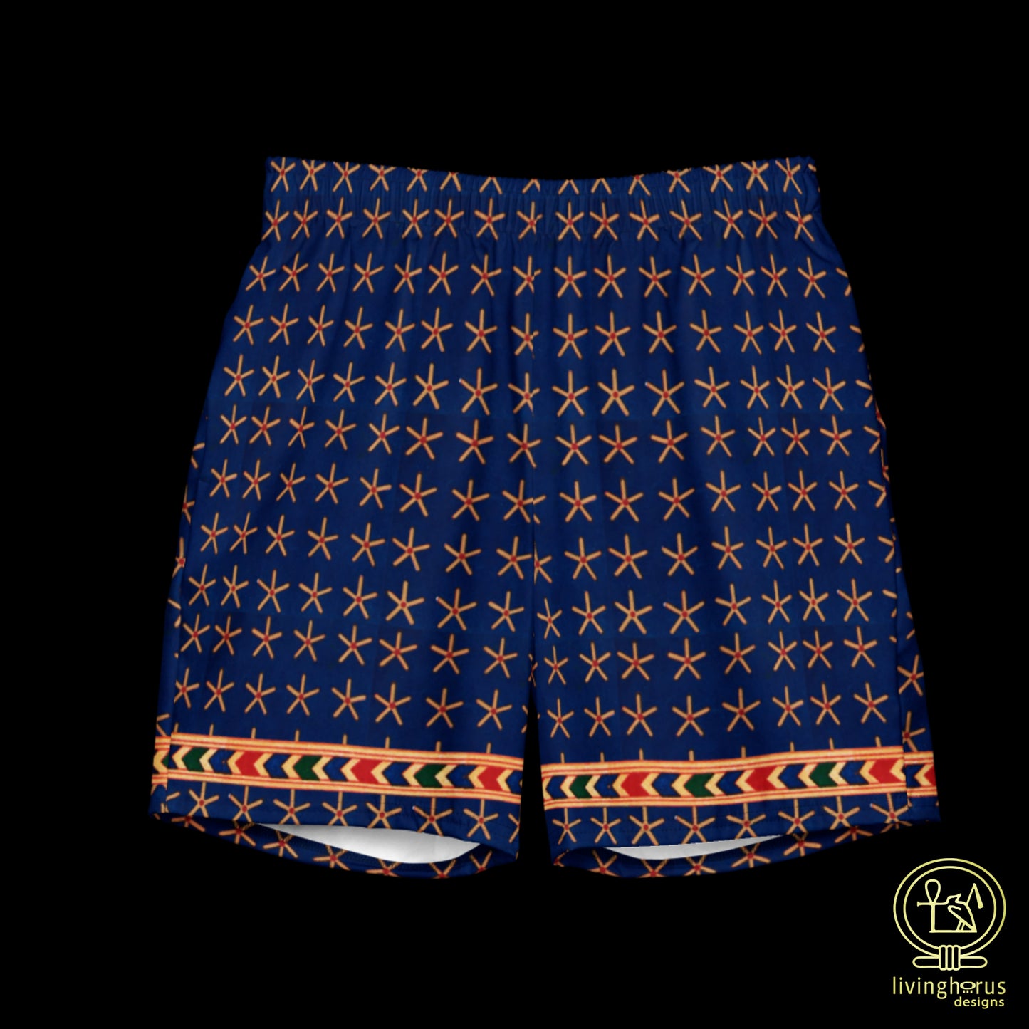 Egyptian Starry Sky Blue Swim Trunks, Swimmers, Bathers, Board Shorts