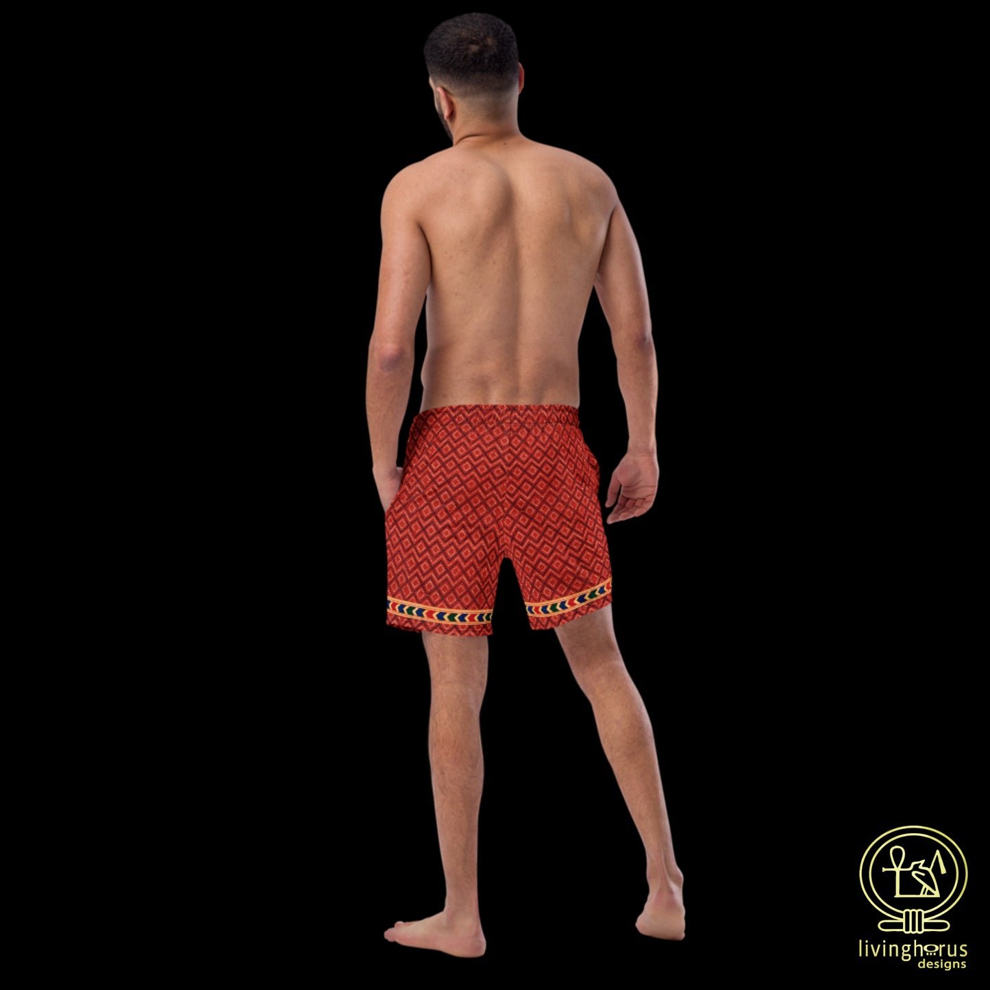 Egyptian Terracotta Swim Trunks