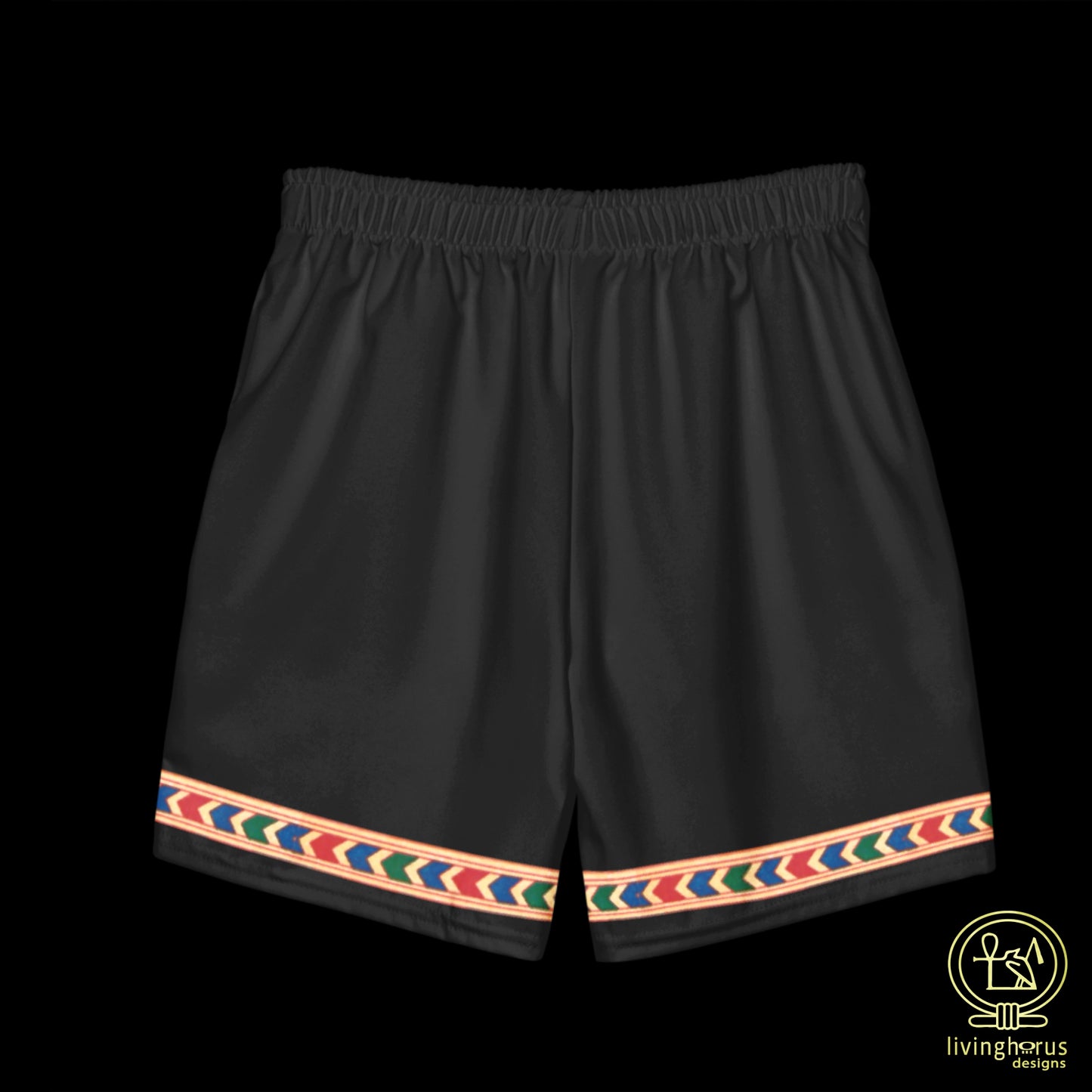 Egyptian Eye of Horus Swim Trunks - Black