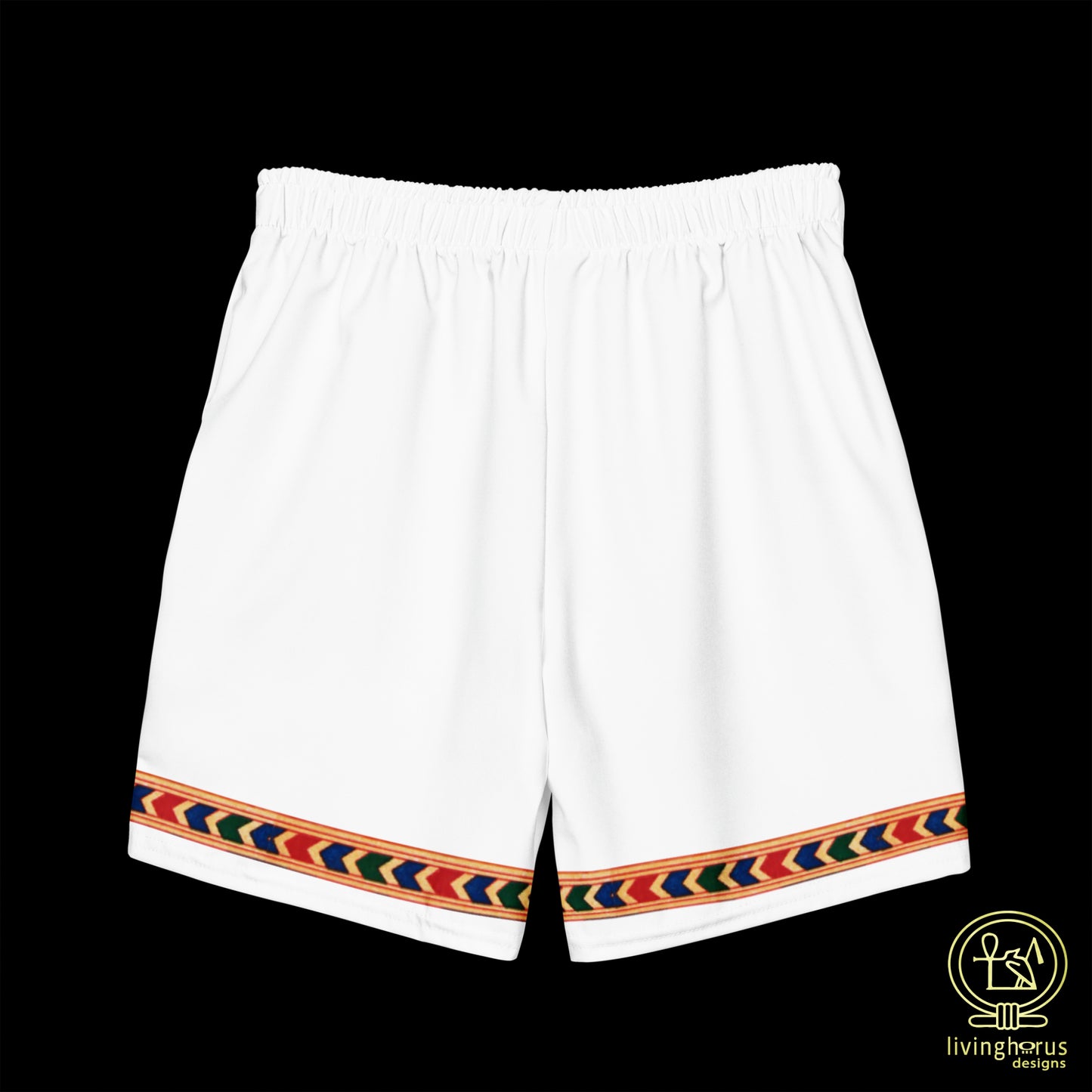 Egyptian Eye of Horus Swim Trunks - White