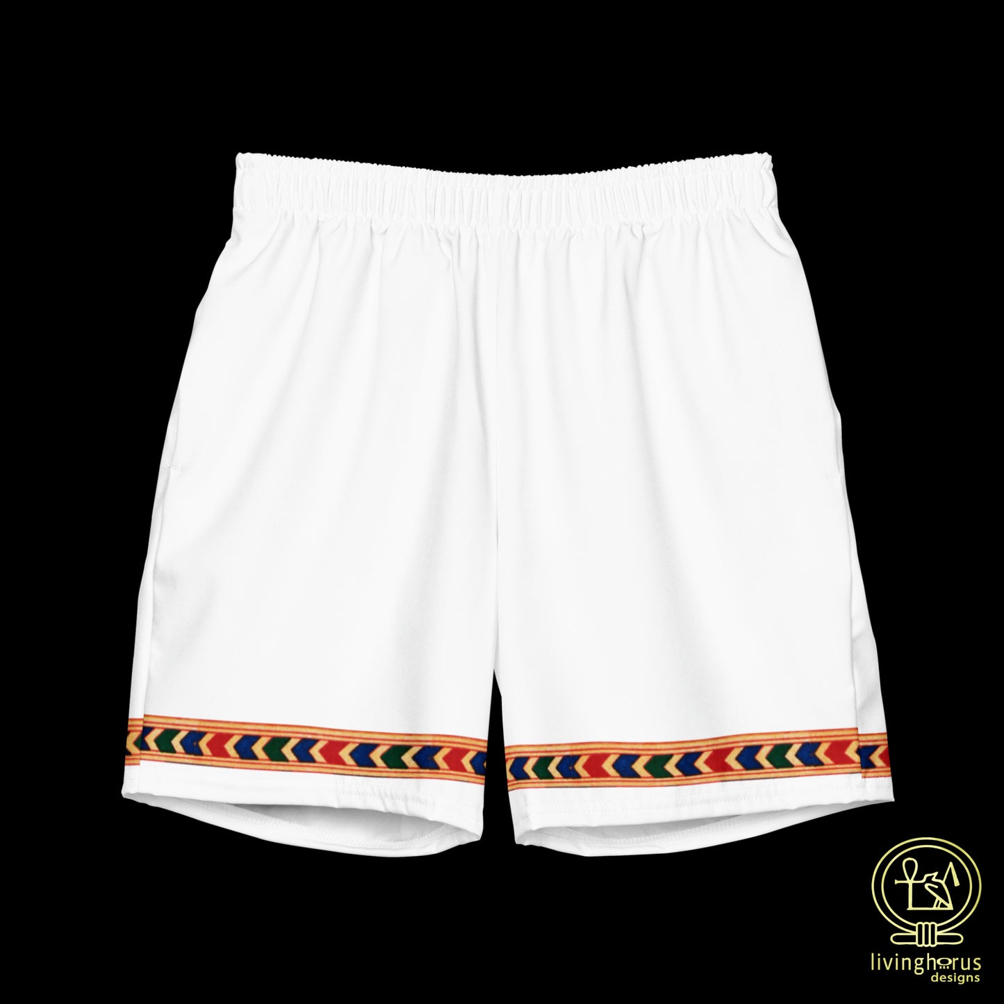 Egyptian Swim Trunks - White