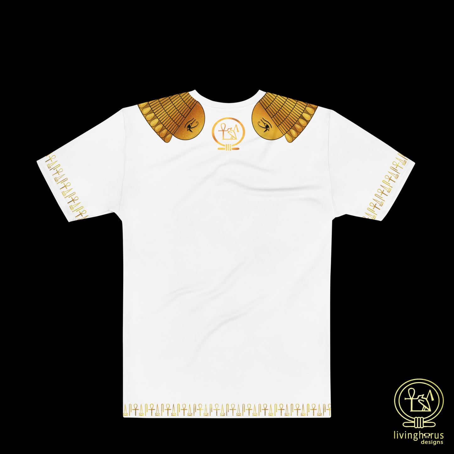 Egyptian Gold Usekh Collar T-Shirt - White