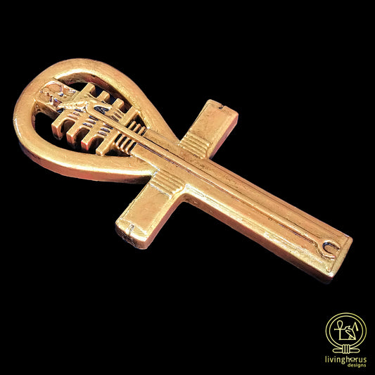Ancient Egyptian Ankh Djed Was Ritual Item, Amulet, Statue