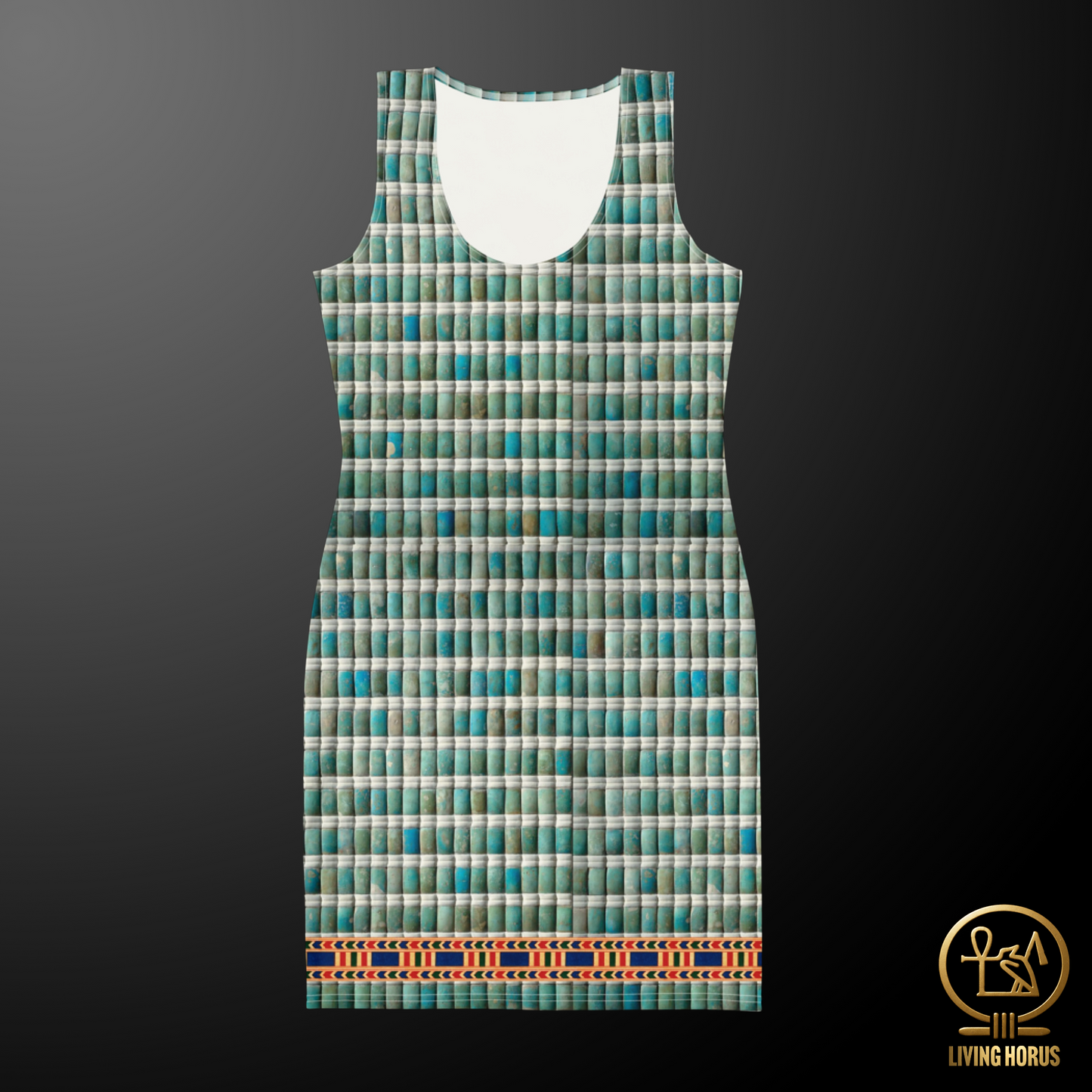 Egyptian Faience Pharaoh Bodycon Dress