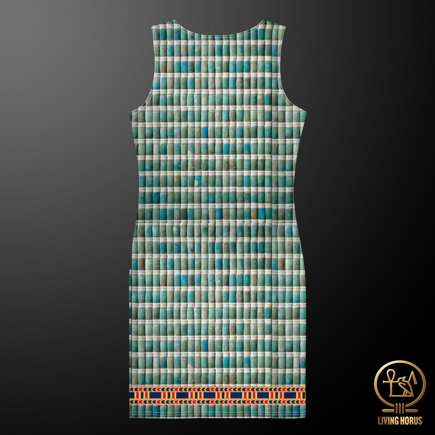 Egyptian Faience Pharaoh Bodycon Dress