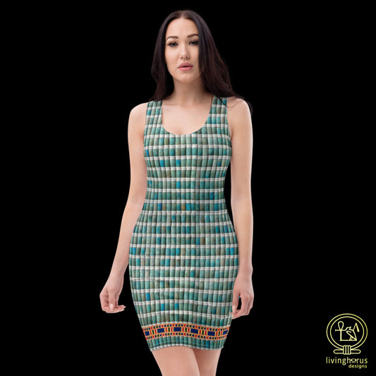 Egyptian Faience Pharaoh Bodycon Dress