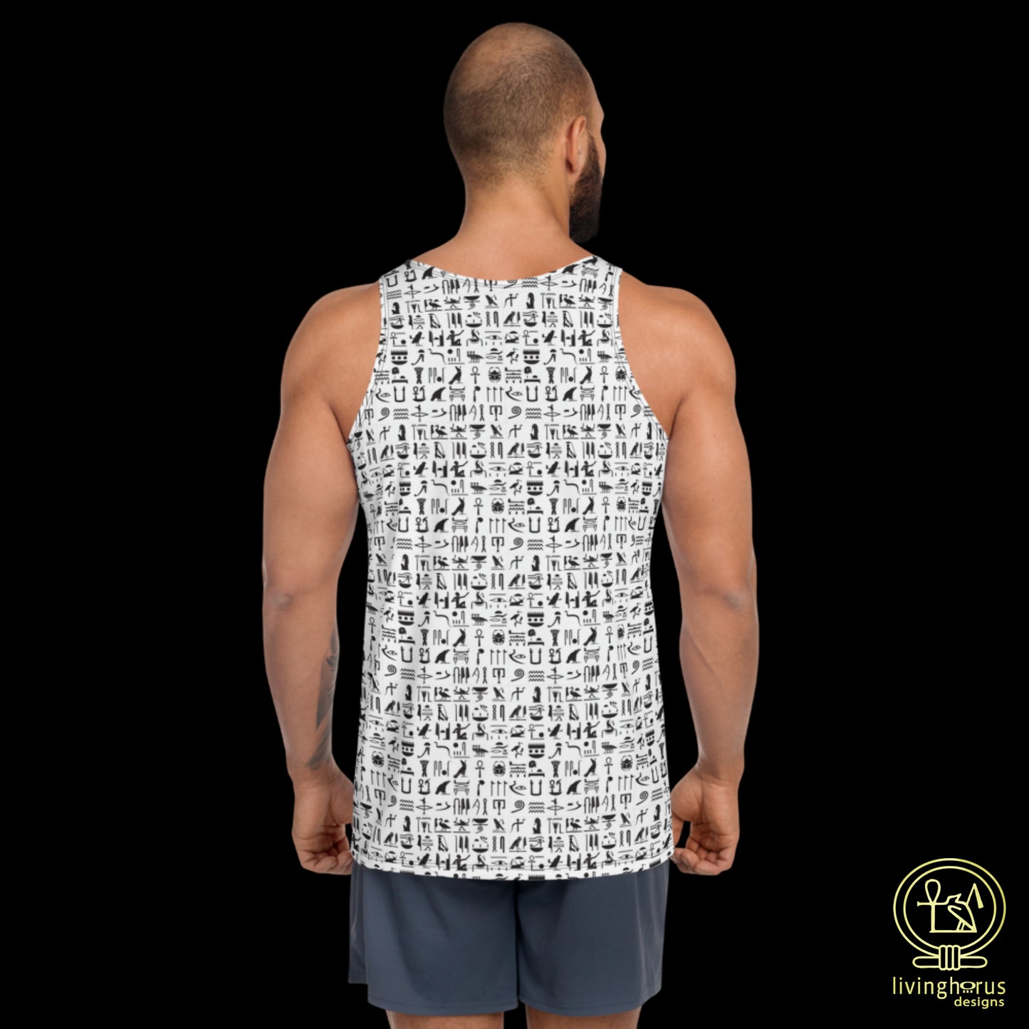 White Hieroglyph Tank Top