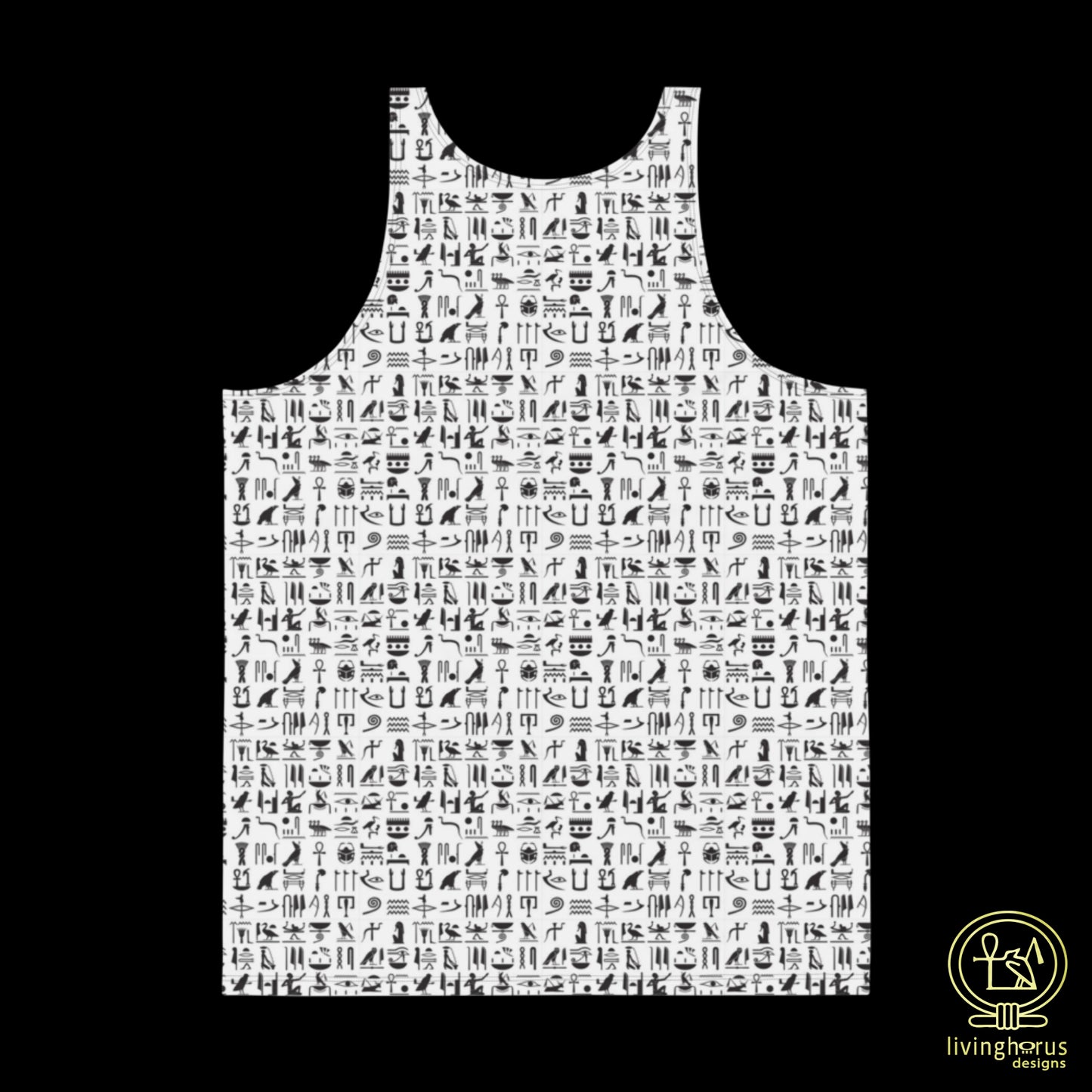 White Hieroglyph Tank Top