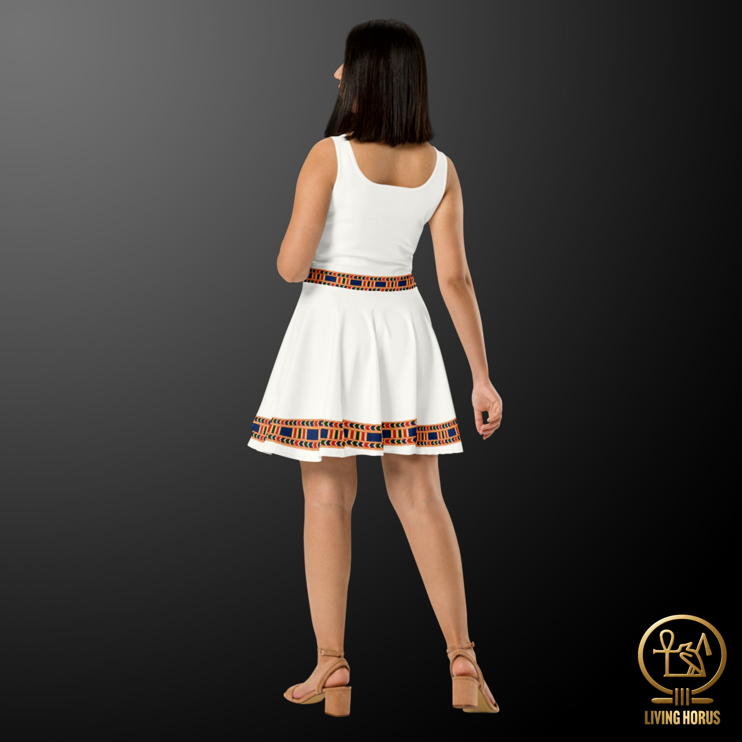 Skater Dress - Classic Egyptian White