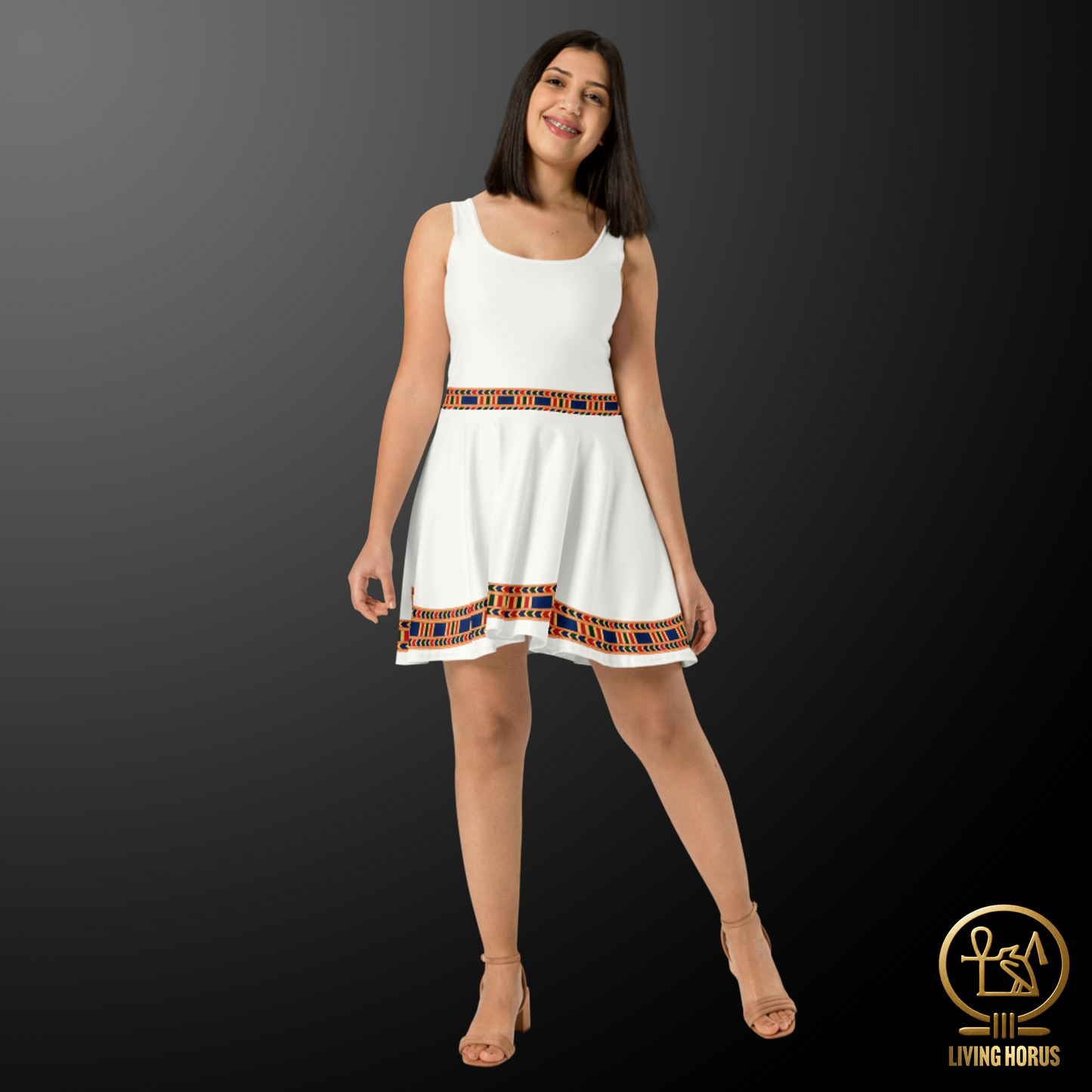Skater Dress - Classic Egyptian White