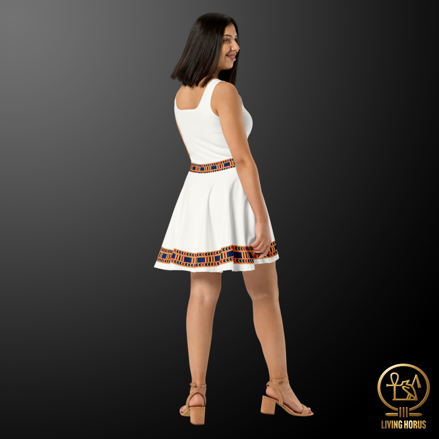 Skater Dress - Classic Egyptian White