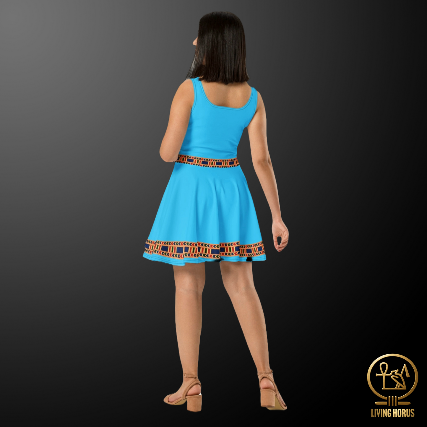 Skater Dress - Egyptian Sky Blue
