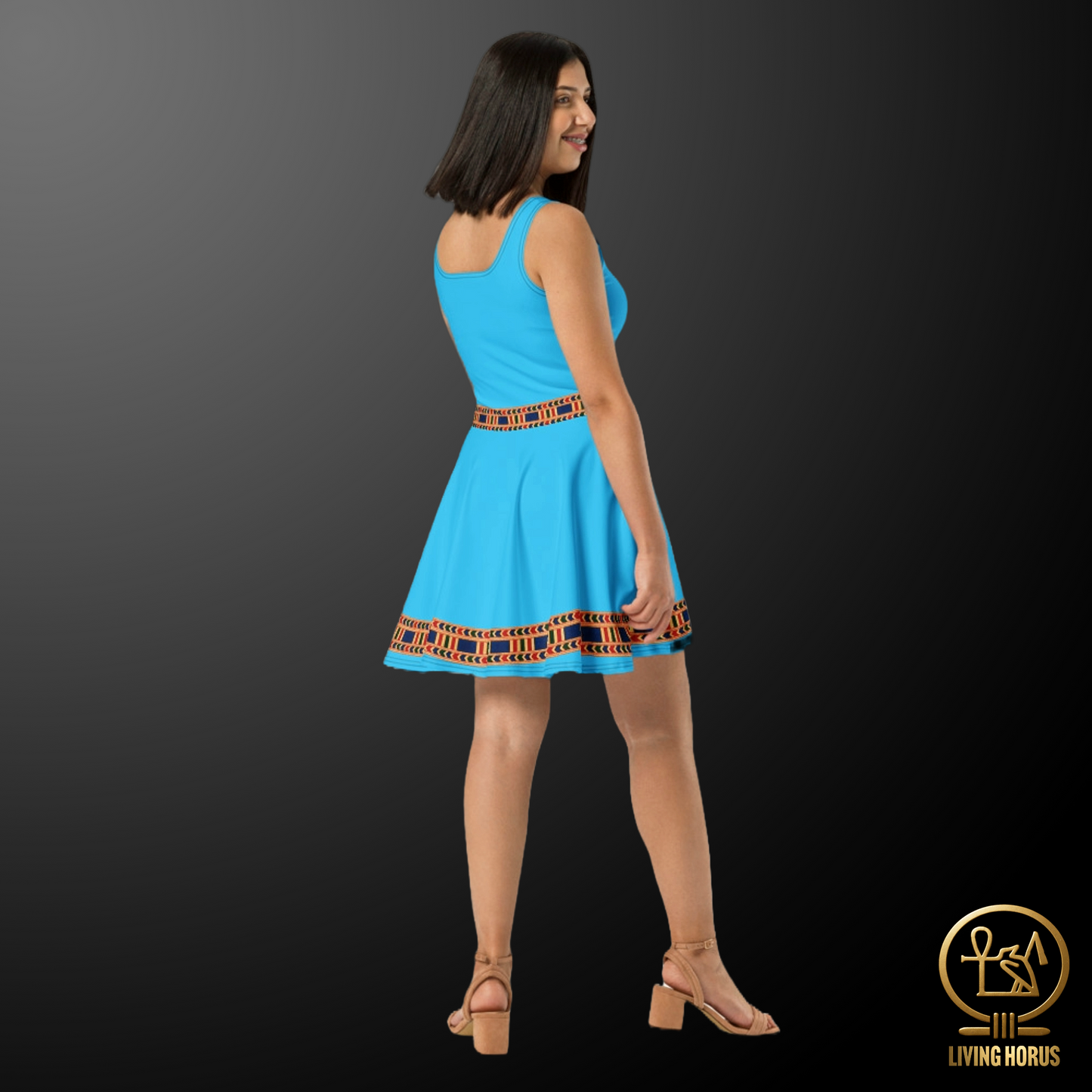 Skater Dress - Egyptian Sky Blue