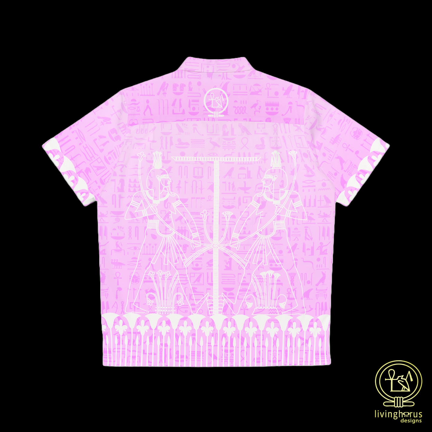 Egyptian Nile God Hapi Hawaiian Shirt - Pink