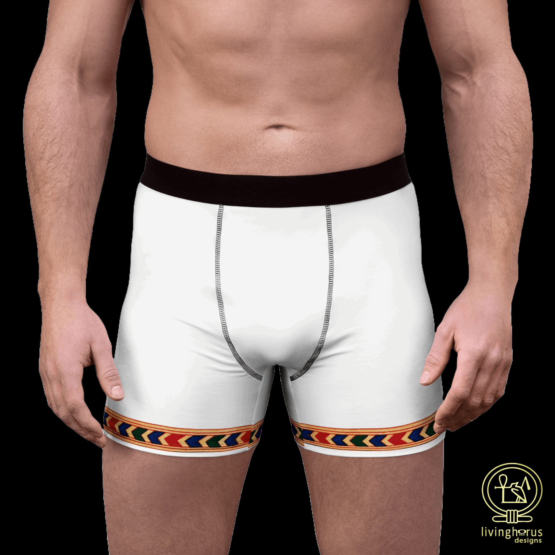 Ancient Egyptian Rishi Boxer Brief - White