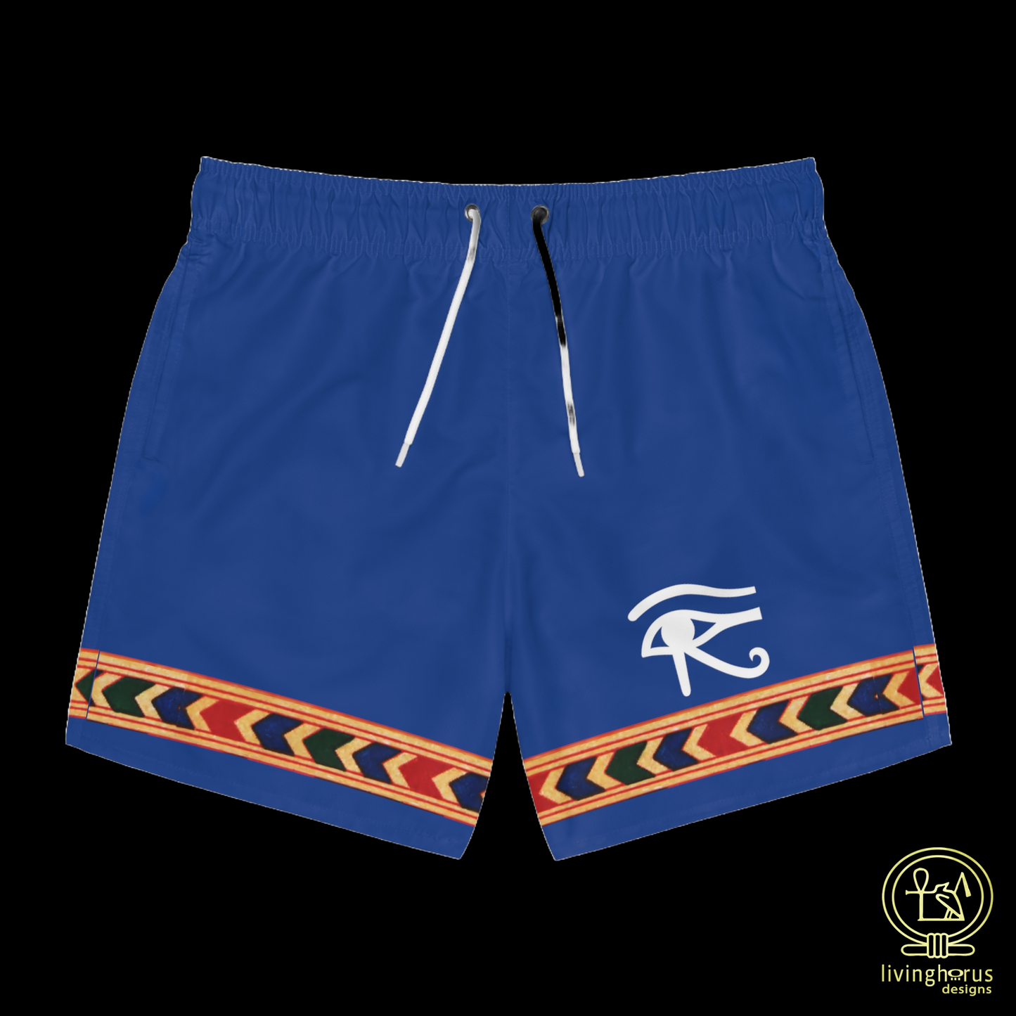 Eye of Horus Swim Trunks - Lapis