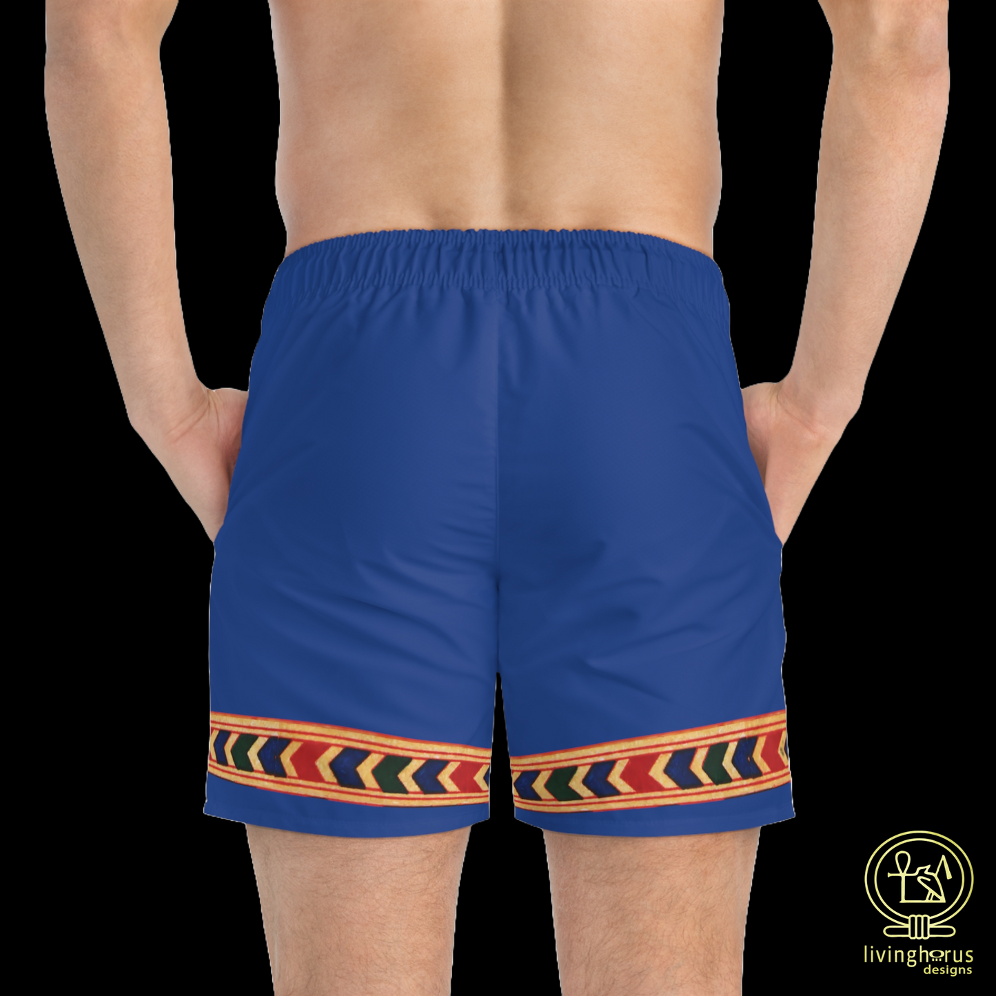 Eye of Horus Swim Trunks - Lapis