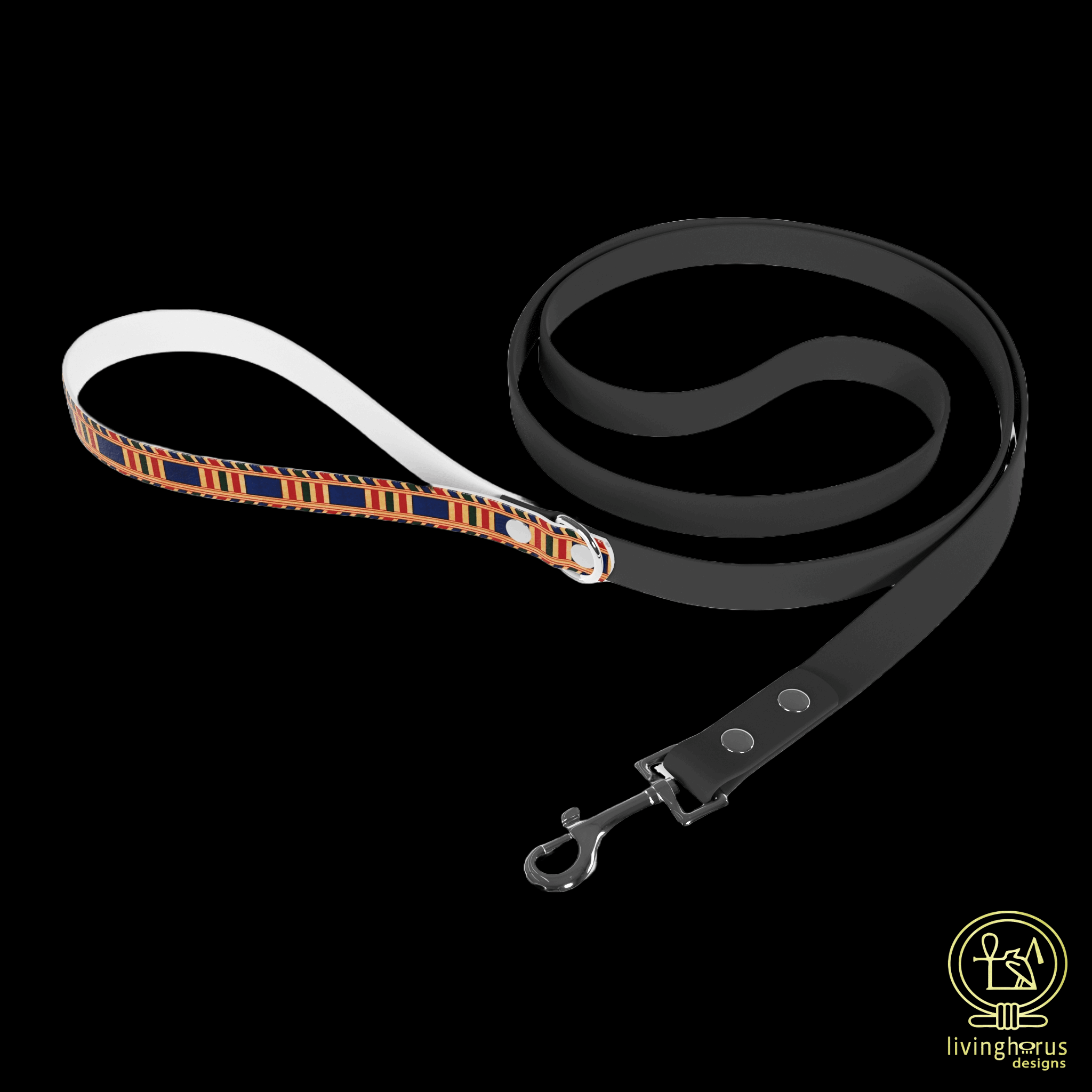 Design Leashes Ancient Egyptian Rishi Pattern Dog Leash – Living Horus Designs