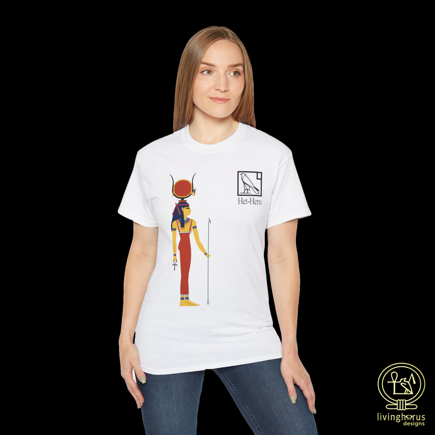 Goddess Hathor Cotton T-shirt