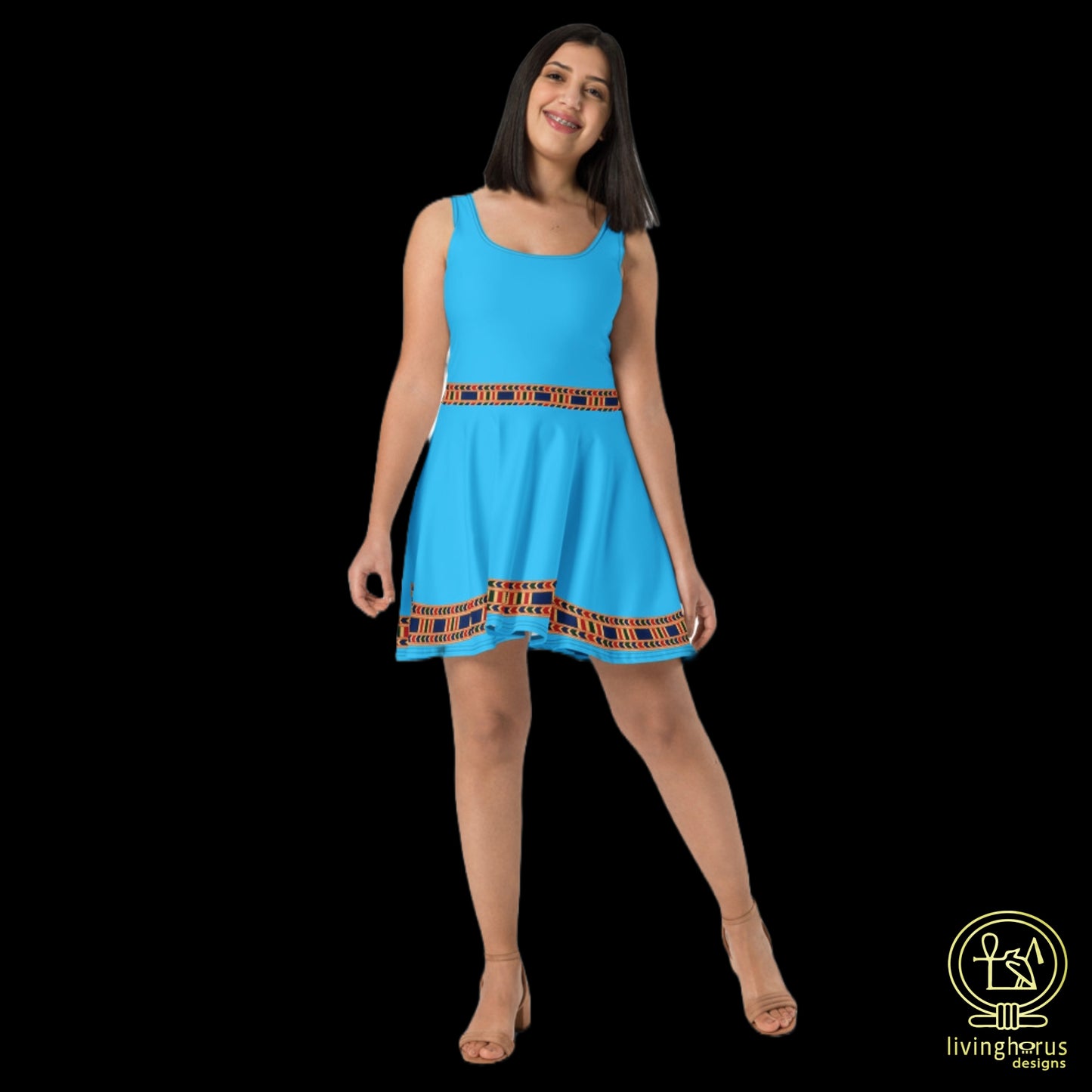 Skater Dress - Light Blue