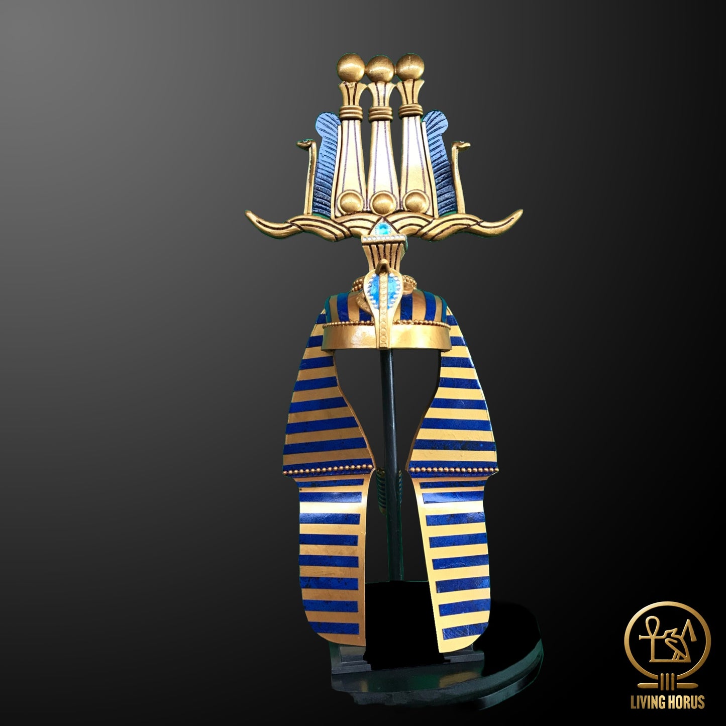 Ancient Egyptian Pharaoh Tutankhamun Hemhem Crown, King Tut