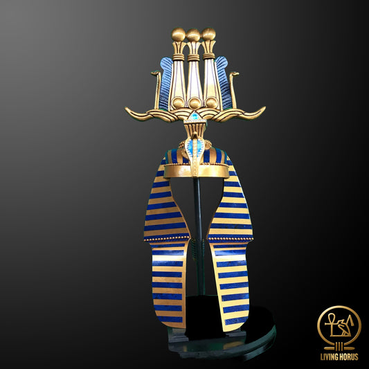 Ancient Egyptian Pharaoh Tutankhamun Hemhem Crown, King Tut