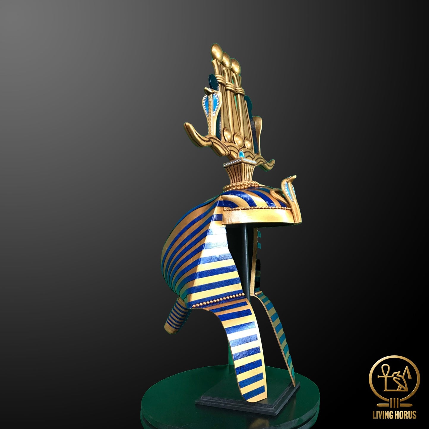 Ancient Egyptian Pharaoh Tutankhamun Hemhem Crown, King Tut