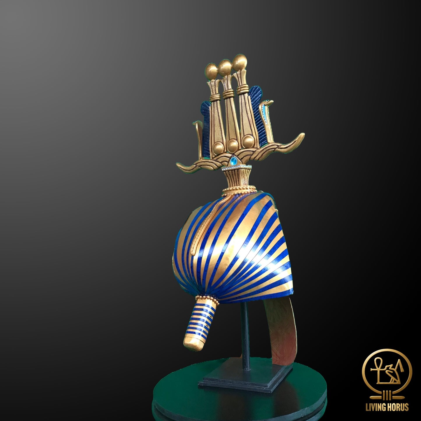 Ancient Egyptian Pharaoh Tutankhamun Hemhem Crown, King Tut