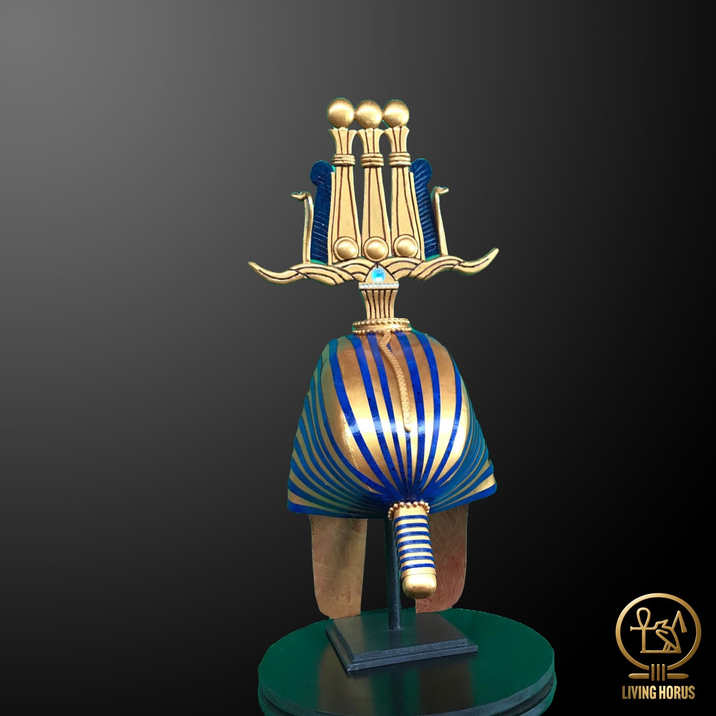 Ancient Egyptian Pharaoh Tutankhamun Hemhem Crown, King Tut