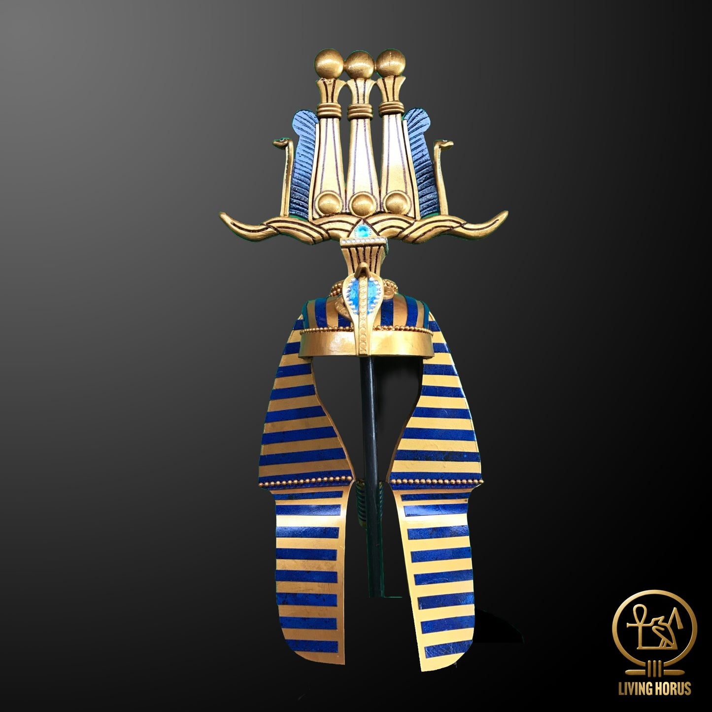 Ancient Egyptian Pharaoh Tutankhamun Hemhem Crown, King Tut