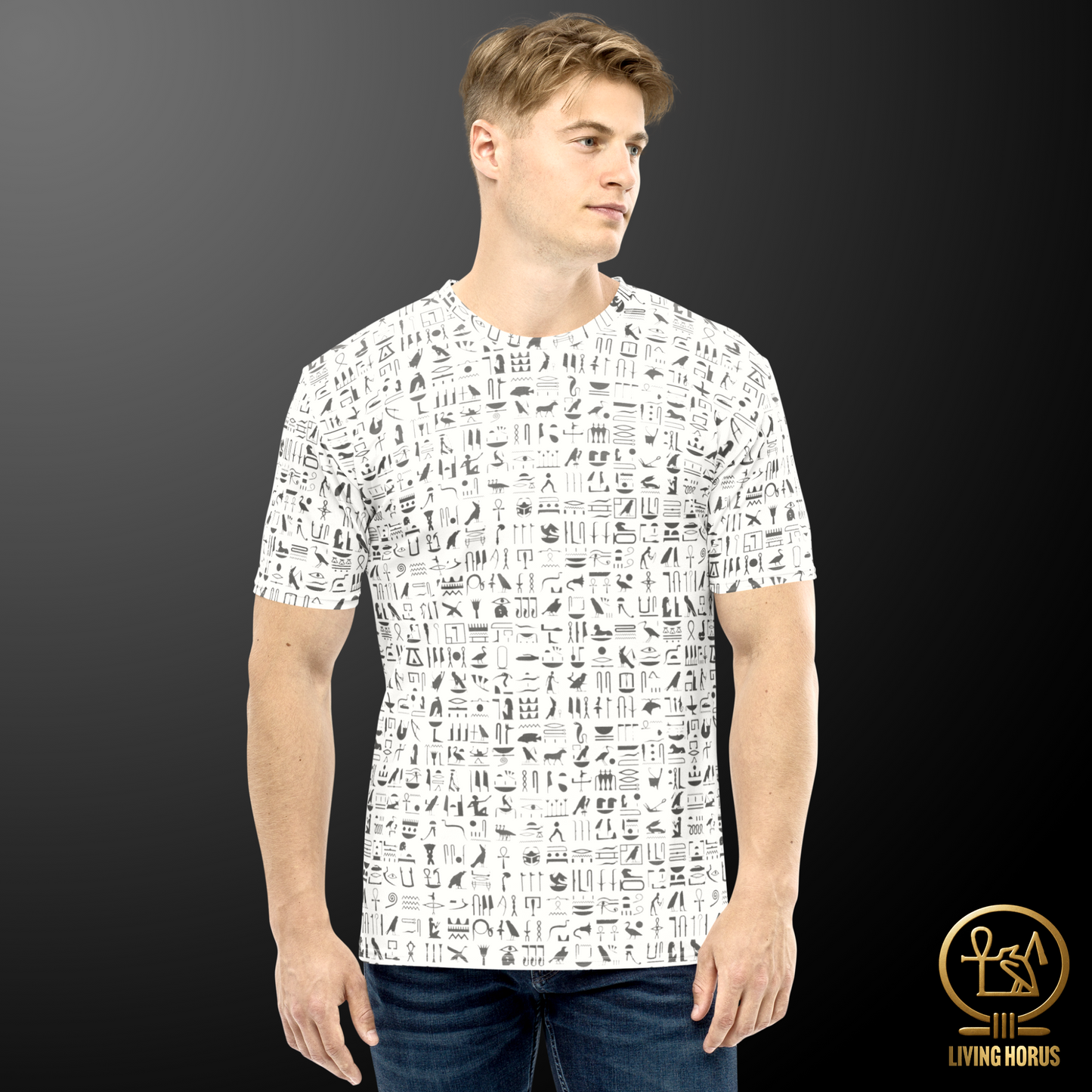 White Hieroglyph T-Shirt