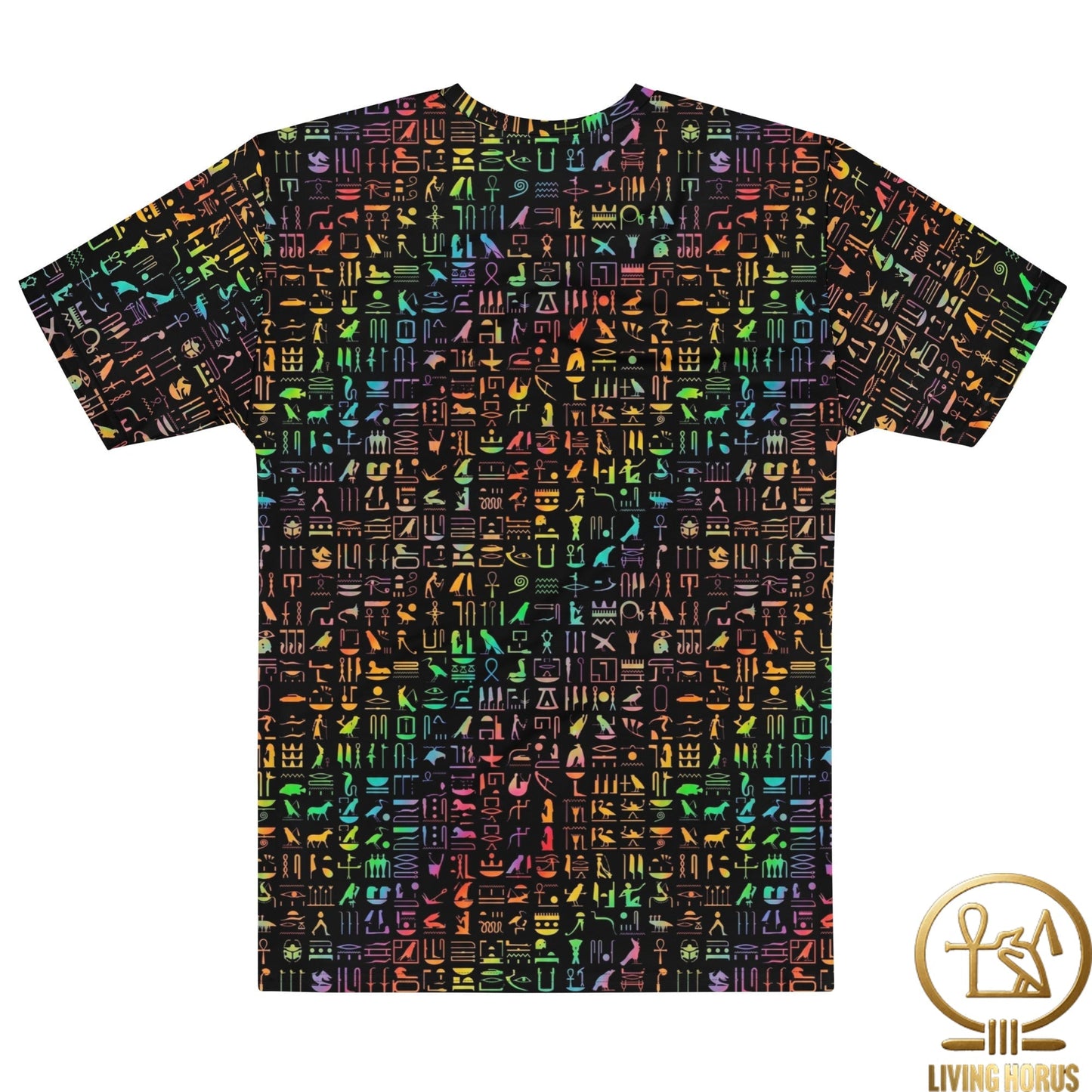 Rainbow Hiero cotton crew neck t-shirt