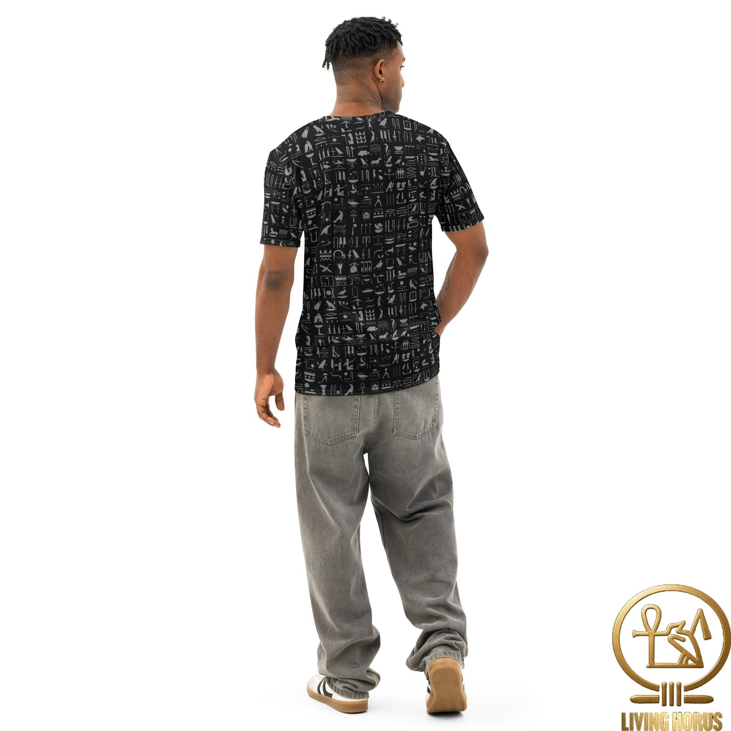 Black Hiero Men’s cotton crew neck t-shirt