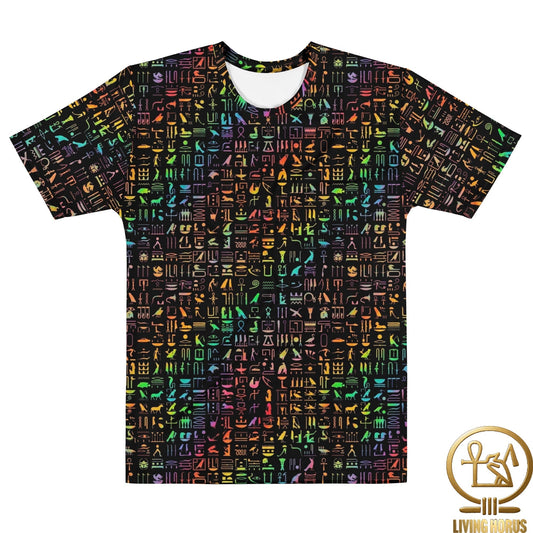 Rainbow Hiero cotton crew neck t-shirt