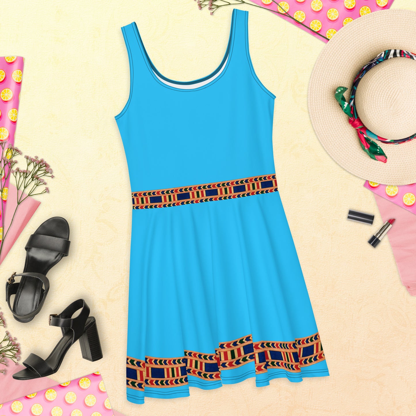 Skater Dress - Light Blue