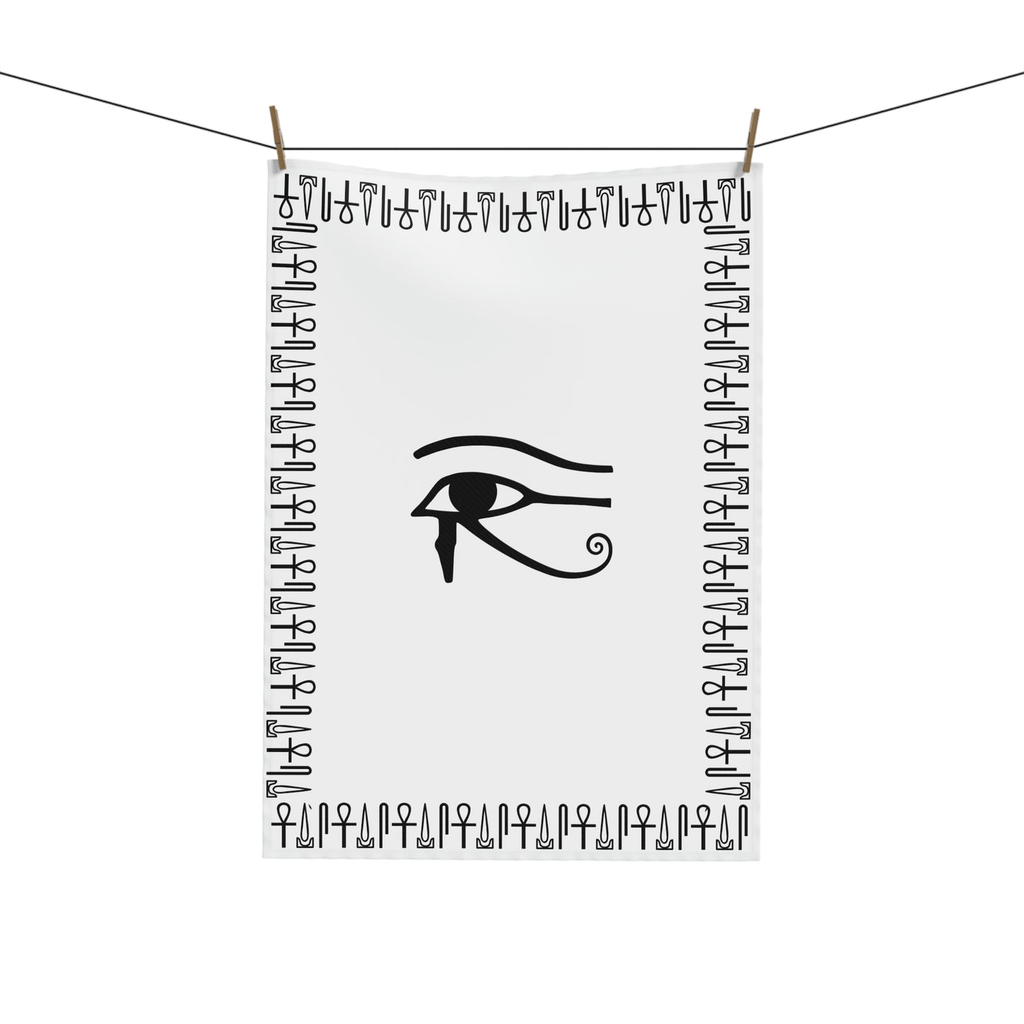 Eye of Horus White Tea & Kitchen Towel